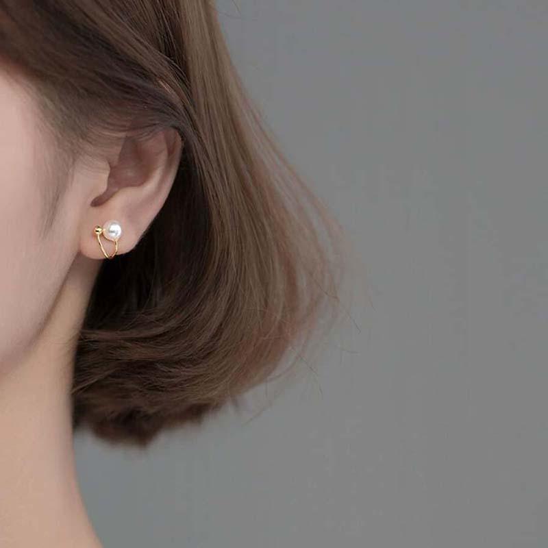 Girl's Minimalist Forest Style Niche Trendy Earrings