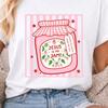 Comfort Colors Jesus Is My Jam Shirt, Christian Strawberry Tee, Faith Based Cute Tee, Christian Gift for Women, Bible Verse Shirt, With Love