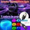 New Style Center Console Instrument Panel Decorative Light Universal Car Atmosphere Light Car Interior Fiber Optic Atmosphere Li