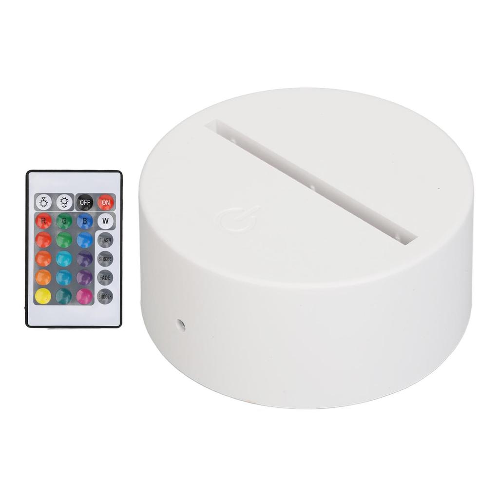 LED Night Light Base with Remote Control Change Colors and Modes USB Night Lamp Base for Bedroom Living Room Bar Office