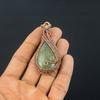 Prehnite Jewelry, 999 Copper Wire Wrapped Pendant Handmade Gemstone Jewelry, Gifts For Wife Brand New Pendant