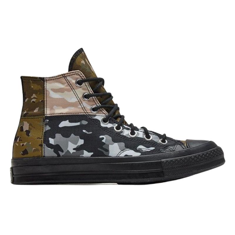 Converse Chuck 70 High 'Patchwork Blocked Camo Black' Canvas Unisex