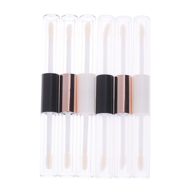Double Head Clear Empty Mascara Tube With Wand Diy Eyeliner Tube Lip Gloss Bottle Packaging Eyelash Cosmetic Container Bottle