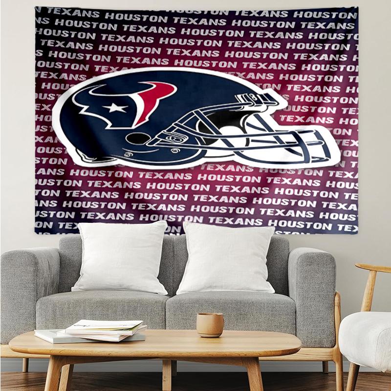 1PC Basketball Texans Logo Quick-Dry Tapestry, Unique Design Tapestry, Suitable for Bedroom,Livingroom, Playroom,Heartwarming Holiday Gifts