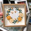 Xianci A4 3D Hollow Solid Wood Photo Frame for DIY Quilling Painting Ornaments, A3 Square Picture Frame for Tabletop Display