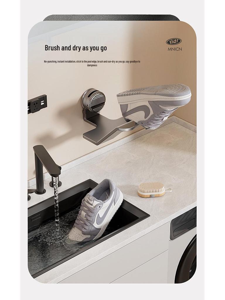 Suction Cup Shoe Rack: No-Punch Balcony Sandal & Shoe Drying Solution
