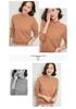 2023 Autumn-Winter Women's Slim-Fit Knit Sweater: Loose Outerwear, Half-High Neck, Thick Inner Layer.