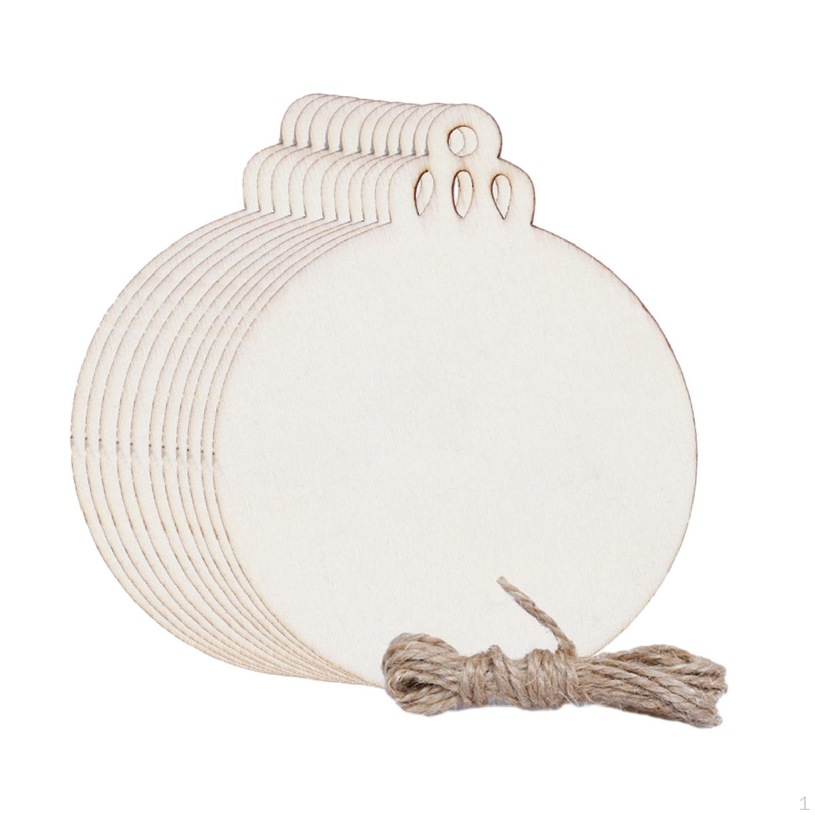 10 штук Рождественская елка Украшение Подвеска Рождественский Декор Пустой Деревянный DIY Поделки Подарки Украшения для Christmas Balls