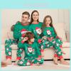 Festive Christmas Family Pajama Set Adorable Santa Print Soft Fabric For Everyone