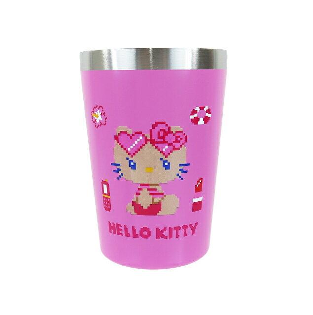 Hello Kitty Sanrio Insulated Stainless Steel Tumbler Sunburn Hawaiian Goods Dot Collection Mug Cup Holder 450ml