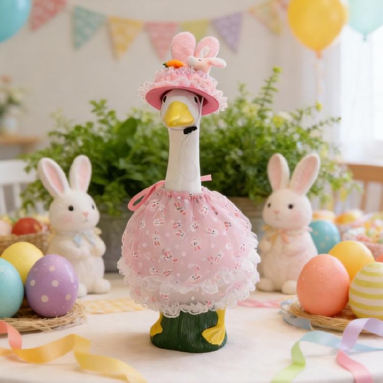 Beautiful Spring Themed Outfit For Pet Geese Combining Comfortable Fit And Stylish Look Seasonal Geese Party Attire