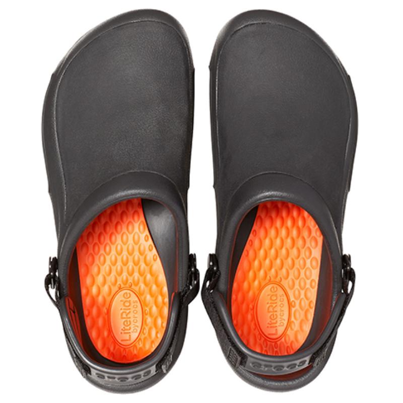 Crocs LiteRide Clog Minimalist and Comfortable, Non-slip Low-cut Sports Sandals Unisex Black.