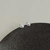 S925 Silver Stud Earrings Women's Ear Hole Earrings Niche Design Earbone Studs High-end Earrings