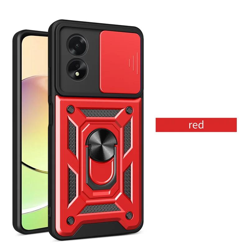 Ochranné puzdro pre OPPO RENO 12 11 Pro Realme GT 6T 5G C65 C67 C63 C53 A79 A78 A58 A60 Kryt s krúžkom Magnetický držiak Coque Fundas