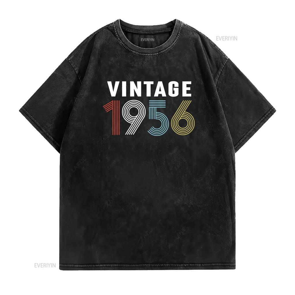 Vintage T Shirt th Birthday gift for her or him vintage Washed Soft Versatile homme Comfortable Stylish fashion