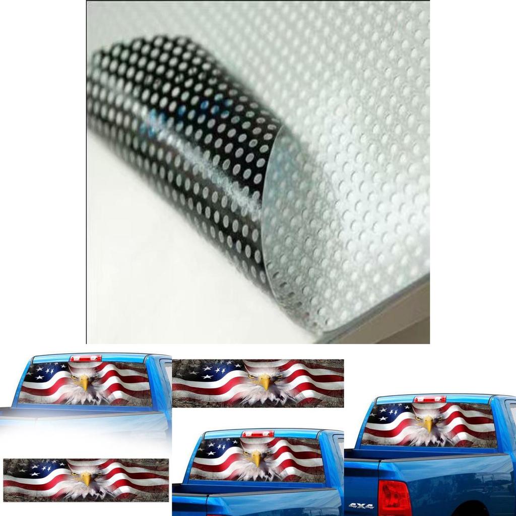 Premium Qualität Amerikanische Flagge Adler Fenstertönung Grafik Aufkleber Für Hintere LKW Heckklappe