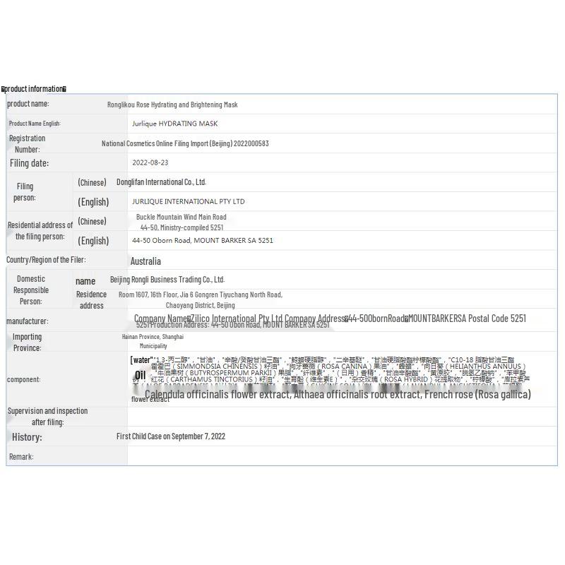 Jurlique Rose Hydrating Mask 100ml