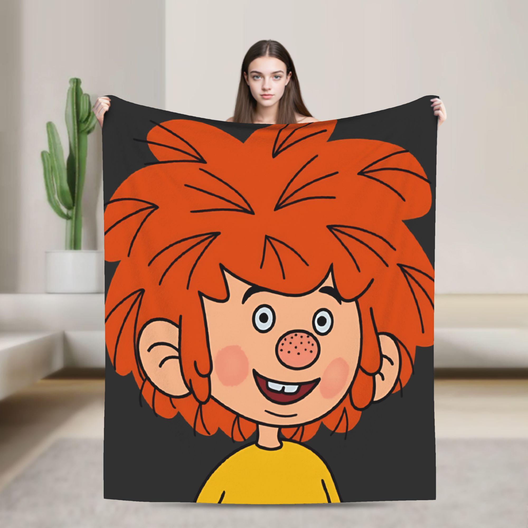 

P-Pumuckl Blanket Quality Warm Throw Blanket Autumn Children Outdoor Comfortable Bedspread 75x90cm