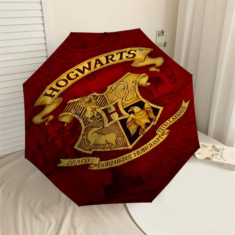 

1PC Hogwarts Harry Potter Umbrella-8-Rib Reinforced, Automatic Open, Lightweight & Durable-D2616