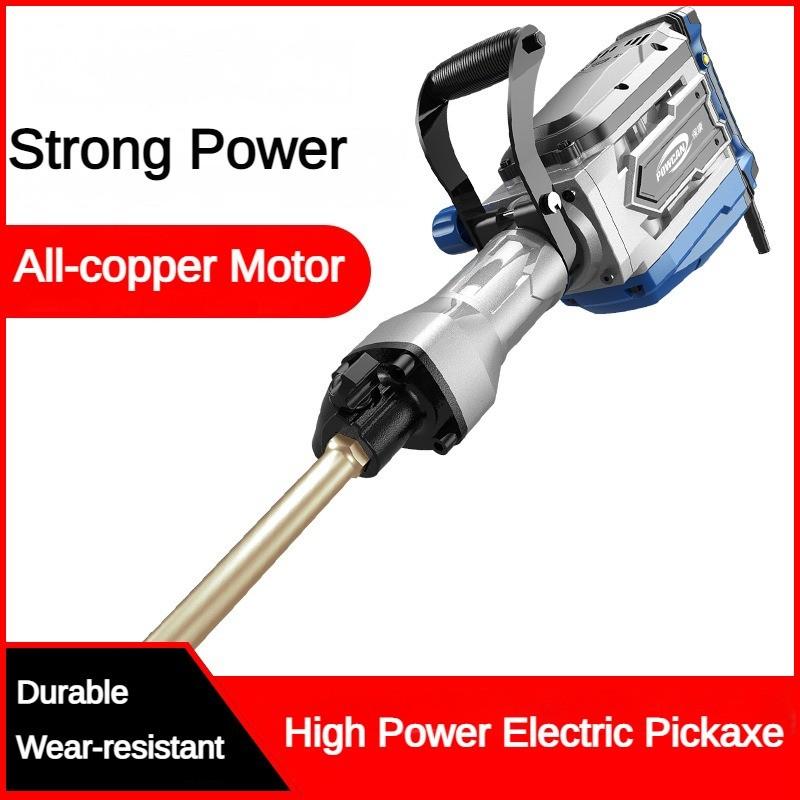 Heavy Duty Handheld Electric Pick High Power Professional Dismantling Electric Pickaxe Industrial Concrete Crushing Power Tool