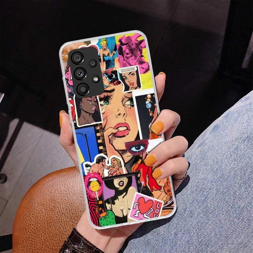 Brokenhearted Anime Girl Phnoe Case for Samsung Galaxy A17 A37 A57 A16 A26 A36 A56 A15 A14 A13 A55 A54 A53 A35 A34 A33 A25 A24 A
