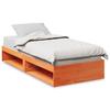 Daybed without Mattress Wax Brown 90 x 200 cm Solid Pine Wood