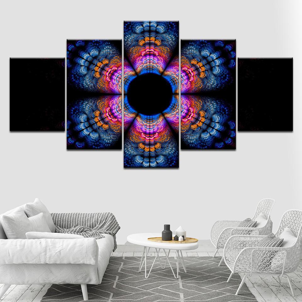 Colorful flower painting 5 Piece HD Wallpapers Art Canvas Print modern Poster Modular art painting for Living Room Home Decor