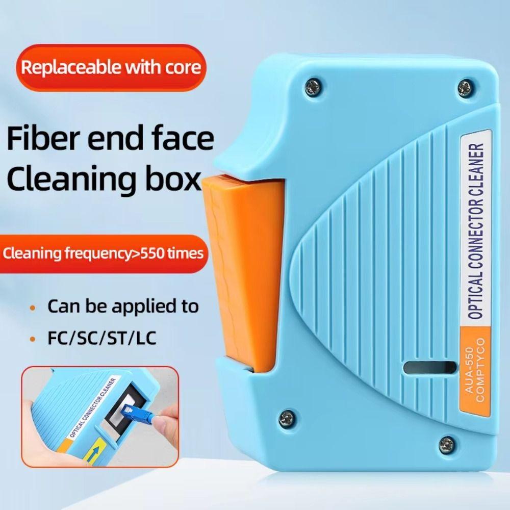 Fine Fibers Fiber End Face Cleaning Box Fiber Optic Cleaner Tools  FTTH Fiber Optic