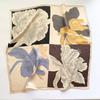 1116 seda de morera estampado francés pañuelo cuadrado pequeño decoración de clavícula para mujer pañuelo pequeño bufanda de regalo moderna y generosa