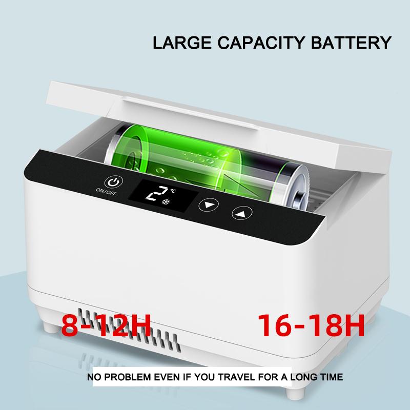 Frigider cu insulină king size Cooler cu insulină Carcasă de călătorie Baterie reîncărcabilă Mini frigider de capacitate mare