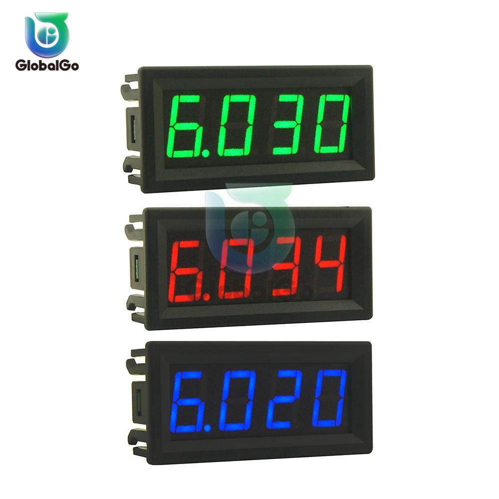 Mini Digital-Amperemeter DC 30V 10A Panel Ampere Strommesser Tester Detektor 0,56" Dual-LED-Anzeige Auto