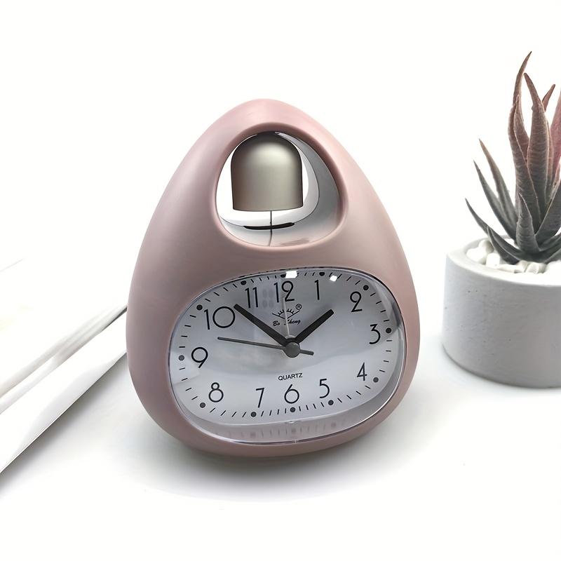 Nordic Style, Creative Egg-Shaped Bell Clock with Night Light, Cute And Fashionable