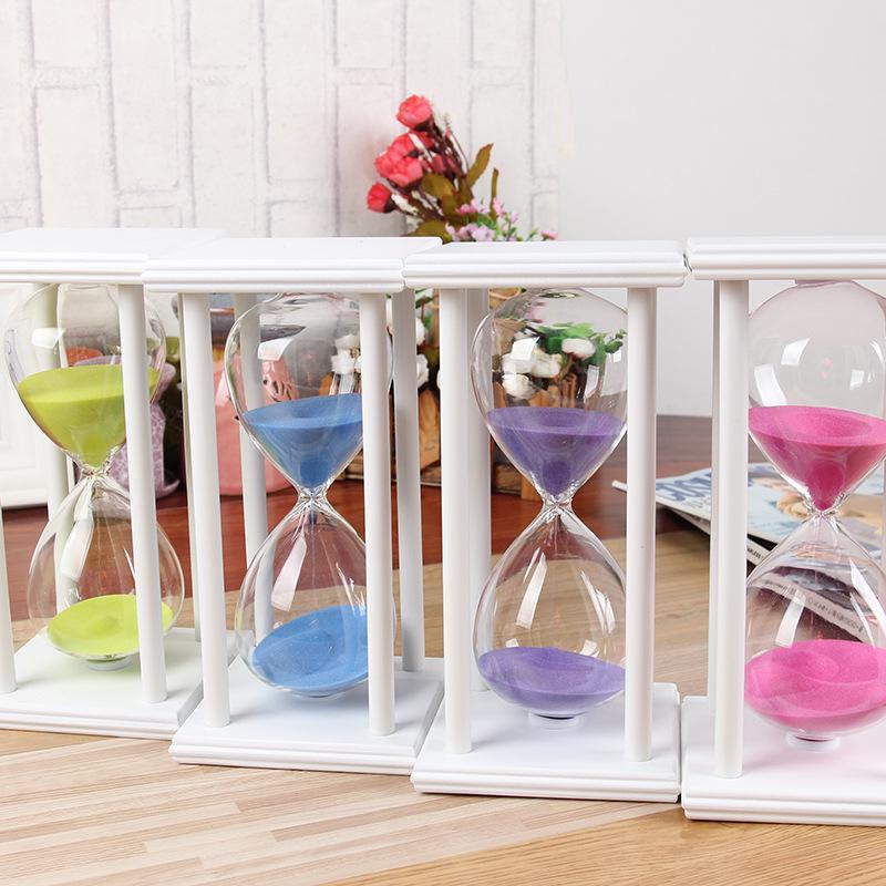 Wooden Hourglass Timer (5-60 Mins) - Perfect Gift for Classmates & Girlfriends, Creative Home Crafts Decor