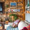 Retro Laundry Room Sign Distressed Metal Wall Art Sign Rectangular Decorative Sign for Home Game Room Decor