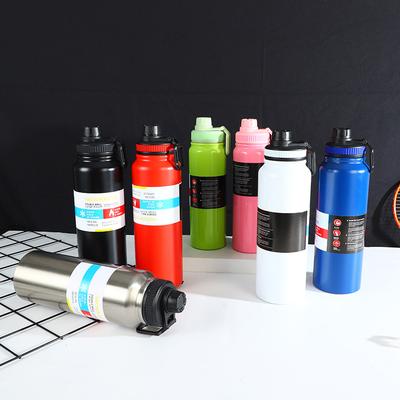 Sports Pot 304 Stainless Steel Vacuum Thermos Cup Portable Outdoor Handle Pot, Cycling Sports Kettle