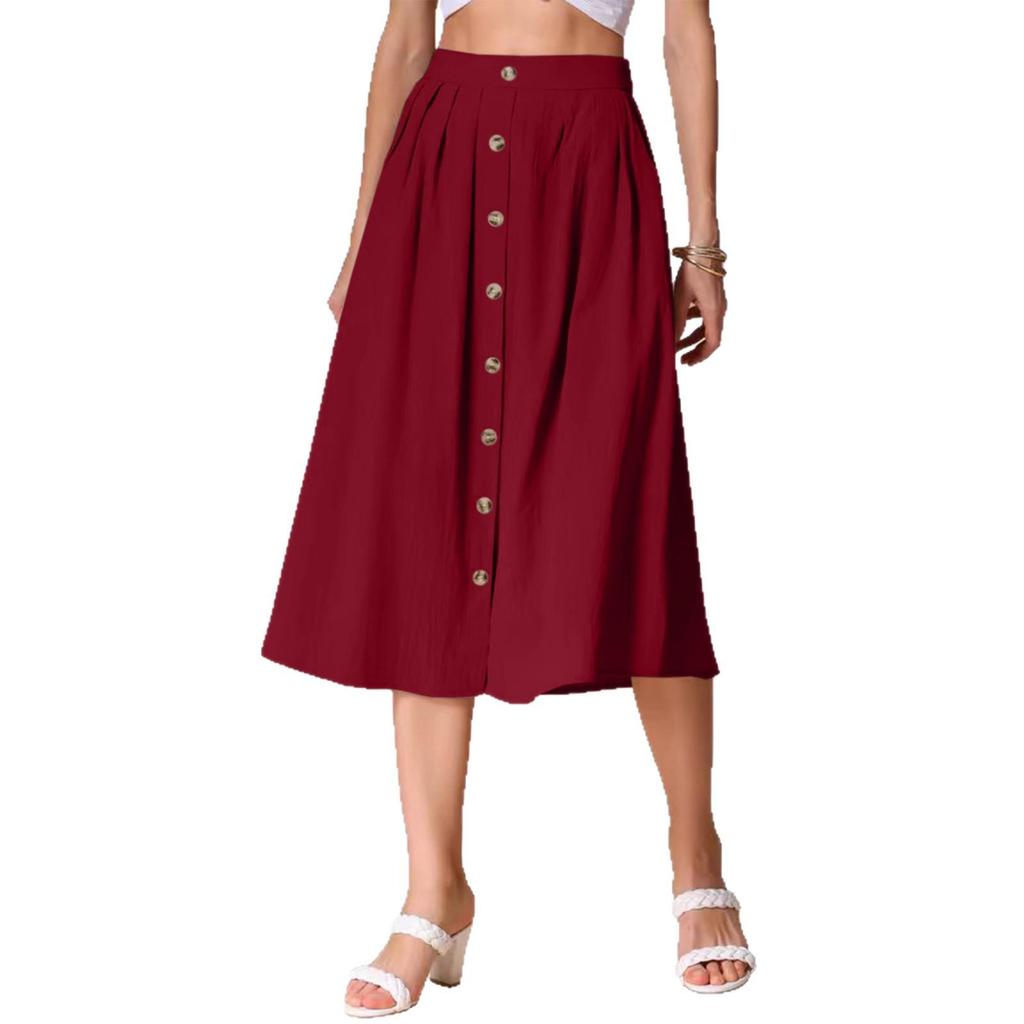 High-Waisted Versatile Summer Long Skirt – Casual and Elegant