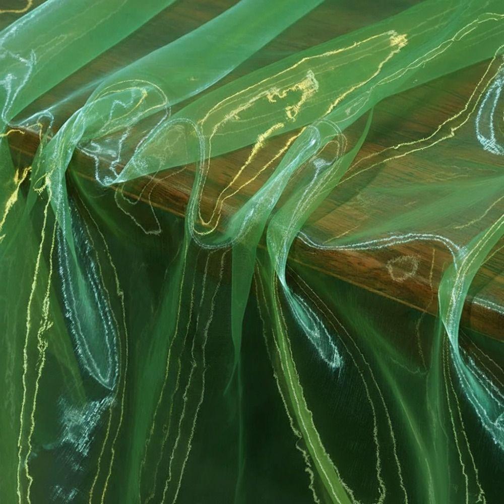100x150cm Zweifarbiges Farbverlaufsgewebe Leichtes Buntes Organza-Netzgewebe Dünnes Organza-Gewebe