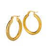 Special for smooth titanium steel earrings, simple and sweet temperament, stainless steel jewelry, niche design sense