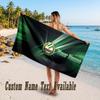 Rapid Wien FC Design Beach Towel Custom Text Large Towel for Beach Vacation
