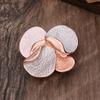 Heiß verkaufende emailierte geometrische Blume magnetische Brosche, modische kreative Blumenbrosche für Damen