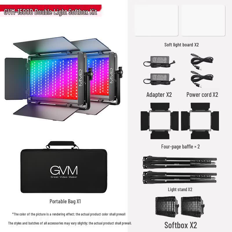 GVM 800D RGB LED Video Panel Light