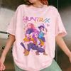 2026 Summer Kpop Demon Hunter Pattern T-Shirt Women’s and Men’s Casual Short Sleeve Street Fashion