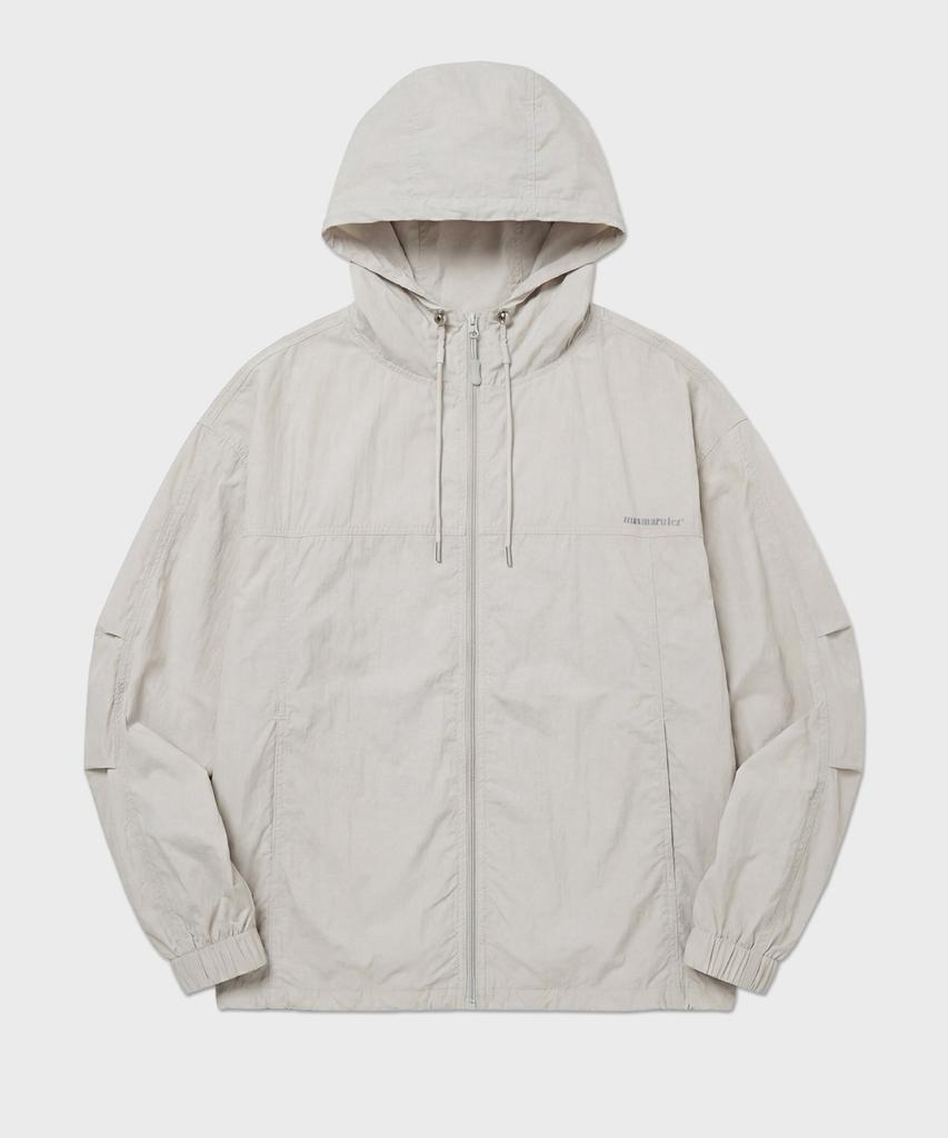 Masmarulez Apparel Essential Two Way Light Windbreaker_Light Gray