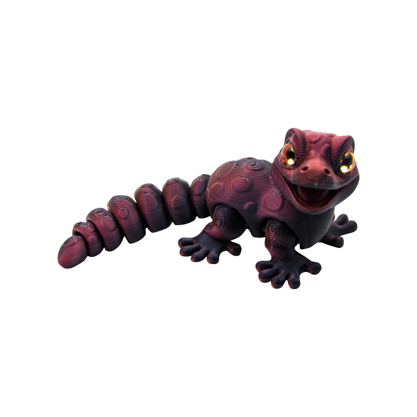 

3D-печать подвижная, 3D-печать подвижная, подходит для украшения дома, праздничных подарков для взрослых и коллекций, крутое изменение цвета One Size винный