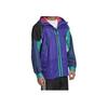 Adidas Originals Trefoil Outdoor Pakkbar Karkaj Patchwork Hettejakke med Glidelås Sportsjakke Herrejakke Blå FM3685