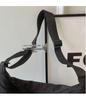 Spring Nylon Pleated Crossbody Shoulder Bag: Women's Lightweight Casual Dumpling Bag in Matching Colors