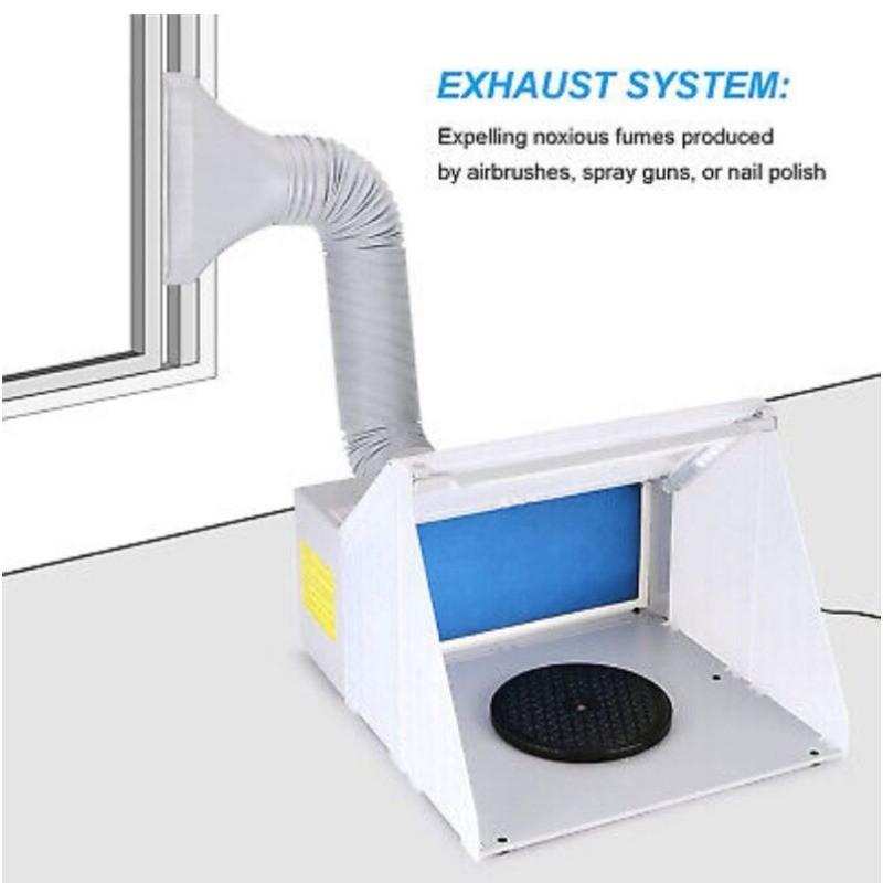 Airbrush Spray Booth Kit New Model Miniature Airbrushing Spray Booth DIY Crafts Paint Coloring Workbench