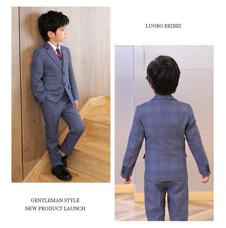 Dětské sako v britském stylu - Podzimní/zimní formální oblek pro chlapce