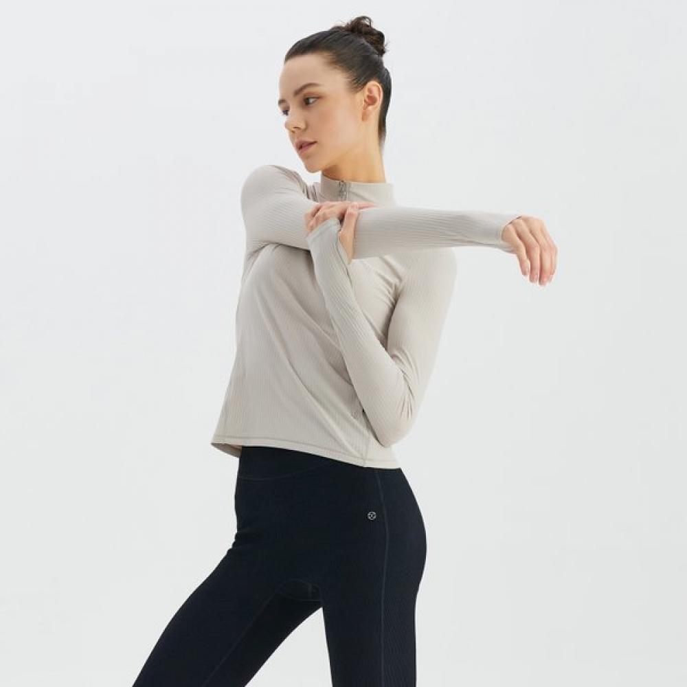 Huit Long Sleeve Zip Tee Htwtl3k18t