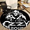 1PC Ozzy Osbourne Office Round Area Rug, Indoor Mat Suitable For Office, Under Office Chairs Bedroom Living Room Home Decor, Room Deco110